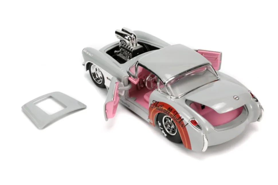 Looney Tunes - Bugs Bunny & 1957 Chevrolet Corvette Hollywood Rides 1/24th Scale Die-Cast Vehicle Replica
