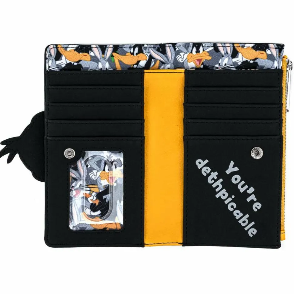 Looney Tunes - Daffy Duck Cosplay 6” Faux Leather Flap Wallet