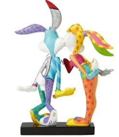 Looney Tunes - Kissing Lola & Bugs Bunny 7” Statue by Romero Britto