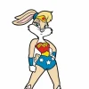 Looney Tunes - Lola Bunny as Wonder Woman WB100 FiGPiN Enamel Pin