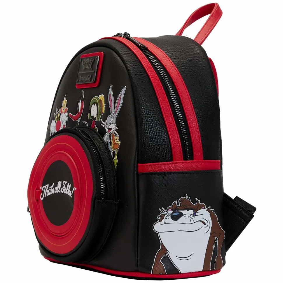 Looney Tunes - That’s All Folks 10” Faux Leather Mini Backpack