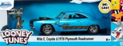 Looney Tunes - Wile E. Coyote with 1970 Plymouth Road Runner Hollywood Rides 1/24th Scale Die-Cast Vehicle Replica