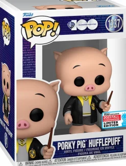 Looney Tunes x Harry Potter - Porky Pig Hufflepuff Pop! Vinyl Figure (2023 Fall Convention Exclusive) (Popcultcha Exclusive)