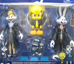 Looney Tunes x Harry Potter - Bugs Bunny in Gryffindor Robe, Lola Bunny in Ravenclaw Robe, & Tweety Bird in Slytherin Robe WB100 Mashups Collector 7" Action Figure 3-Pack