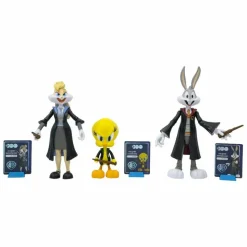 Looney Tunes x Harry Potter - Bugs Bunny in Gryffindor Robe, Lola Bunny in Ravenclaw Robe, & Tweety Bird in Slytherin Robe WB100 Mashups Collector 7" Action Figure 3-Pack