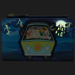 Looney Tunes x Scooby Doo - Warner Bros. 100th Anniversary Mashup Glow in the Dark 4" Faux Leather Flap Wallet