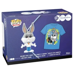 Looney Tunes x Scooby-Doo - Bugs Bunny as Fred Jones Warner Bros. 100th Anniversary Flocked Pop! Vinyl Figure & T-Shirt Box Set