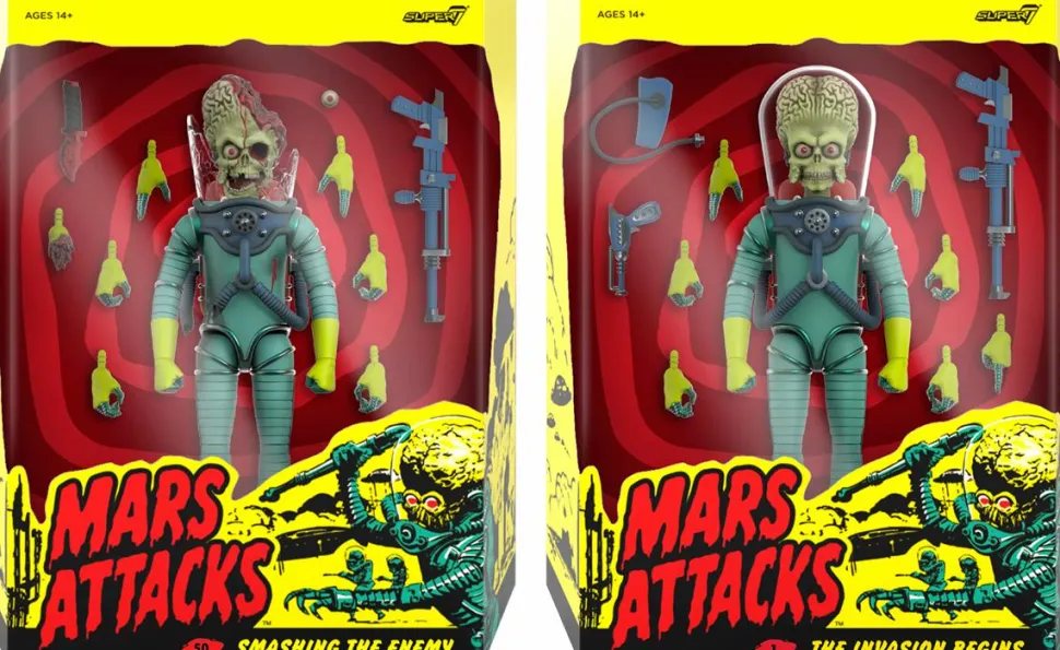 Mars Attacks - Wave 1 Ultimates! 7" Scale Action Figure Bundle (Set of 2)