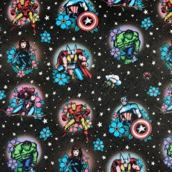 Marvel - Avengers Floral Tattoo 10” Faux Leather Mini Backpack