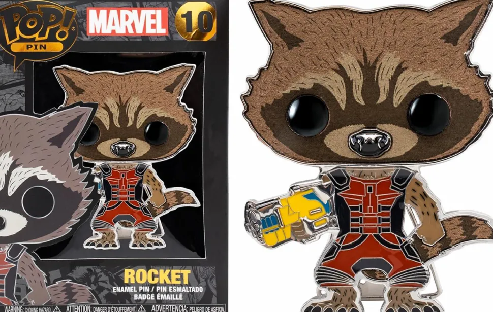 Marvel - Guardians and the Winter Soldier 4” Pop! Enamel Pin Bundle (Set of 4)