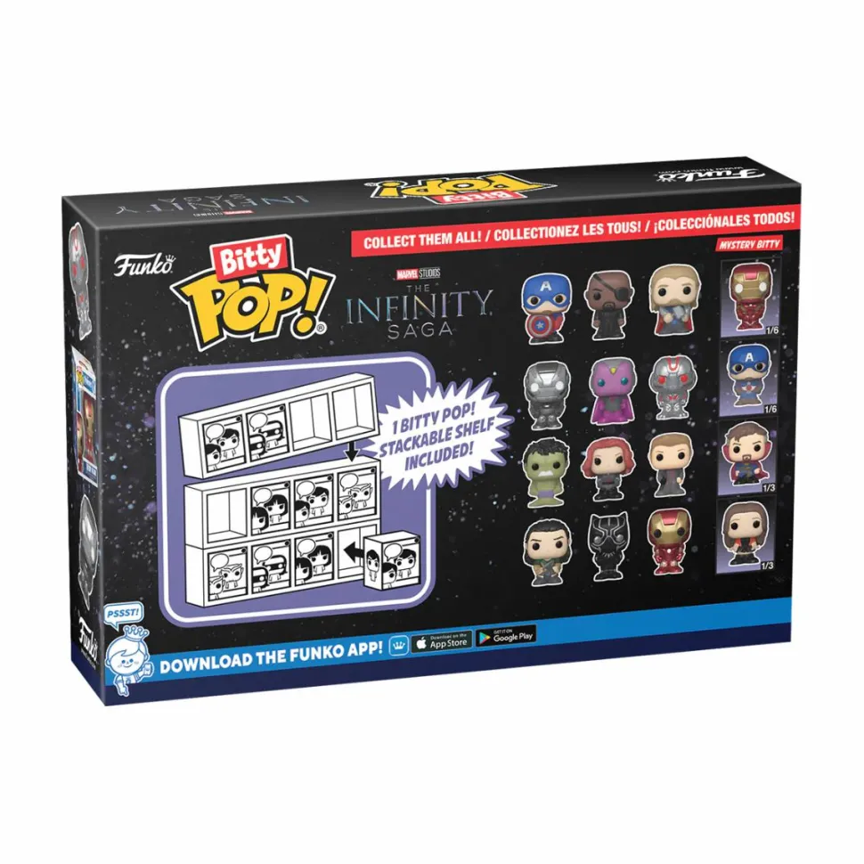Marvel - Iron Man War Machine, Vision, Ultron & Mystery Bitty Pop! Vinyl Figure 4-Pack