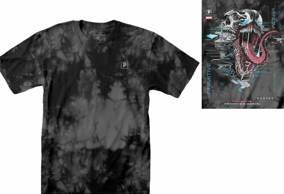 Marvel - Marvel x Primitive Venom Washed Black T-Shirt