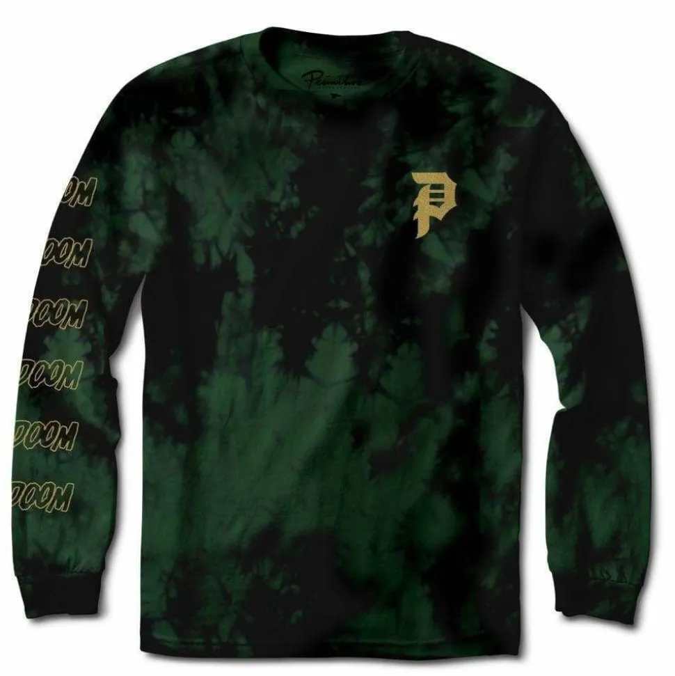 Marvel - Marvel x Primitive Doctor Doom Washed Green Long Sleeve T-Shirt