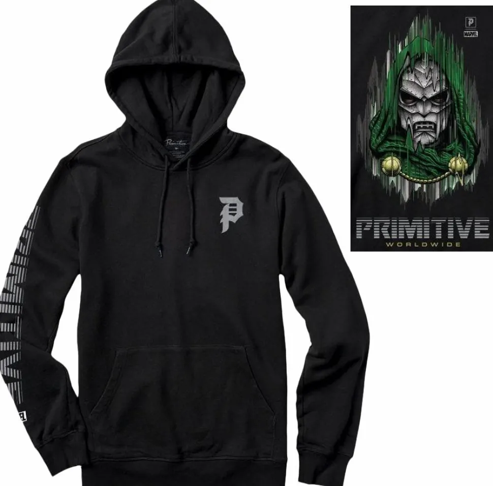 Marvel - Marvel x Primitive Doctor Doom Black Sweatshirt Hoodie