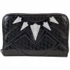 Marvel - Metallic Black Panther Cosplay 4” Faux Leather Zip-Around Wallet