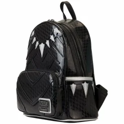 Marvel - Metallic Black Panther Cosplay 10” Faux Leather Mini Backpack