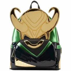 Marvel - Metallic Loki 10” Faux Leather Mini Backpack