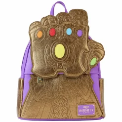 Marvel - Metallic Thanos Gauntlet 10" Faux Leather Mini Backpack