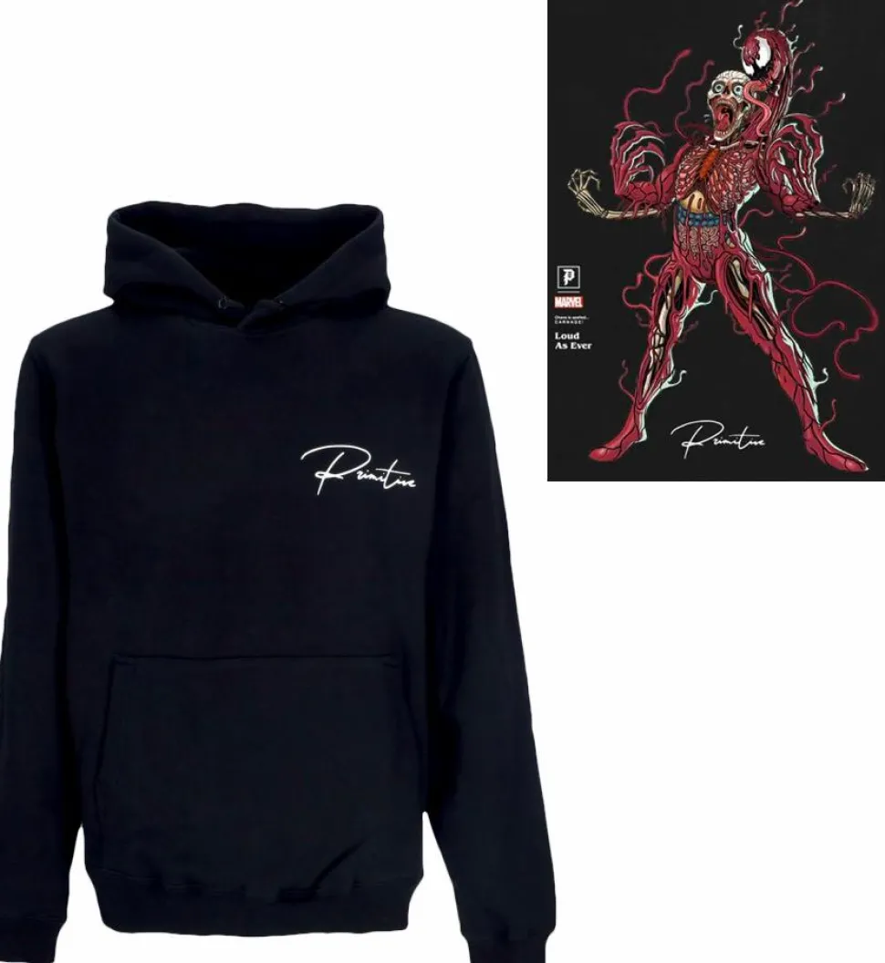 Marvel - Nychos x Primitive Carnage Black Sweatshirt Hoodie