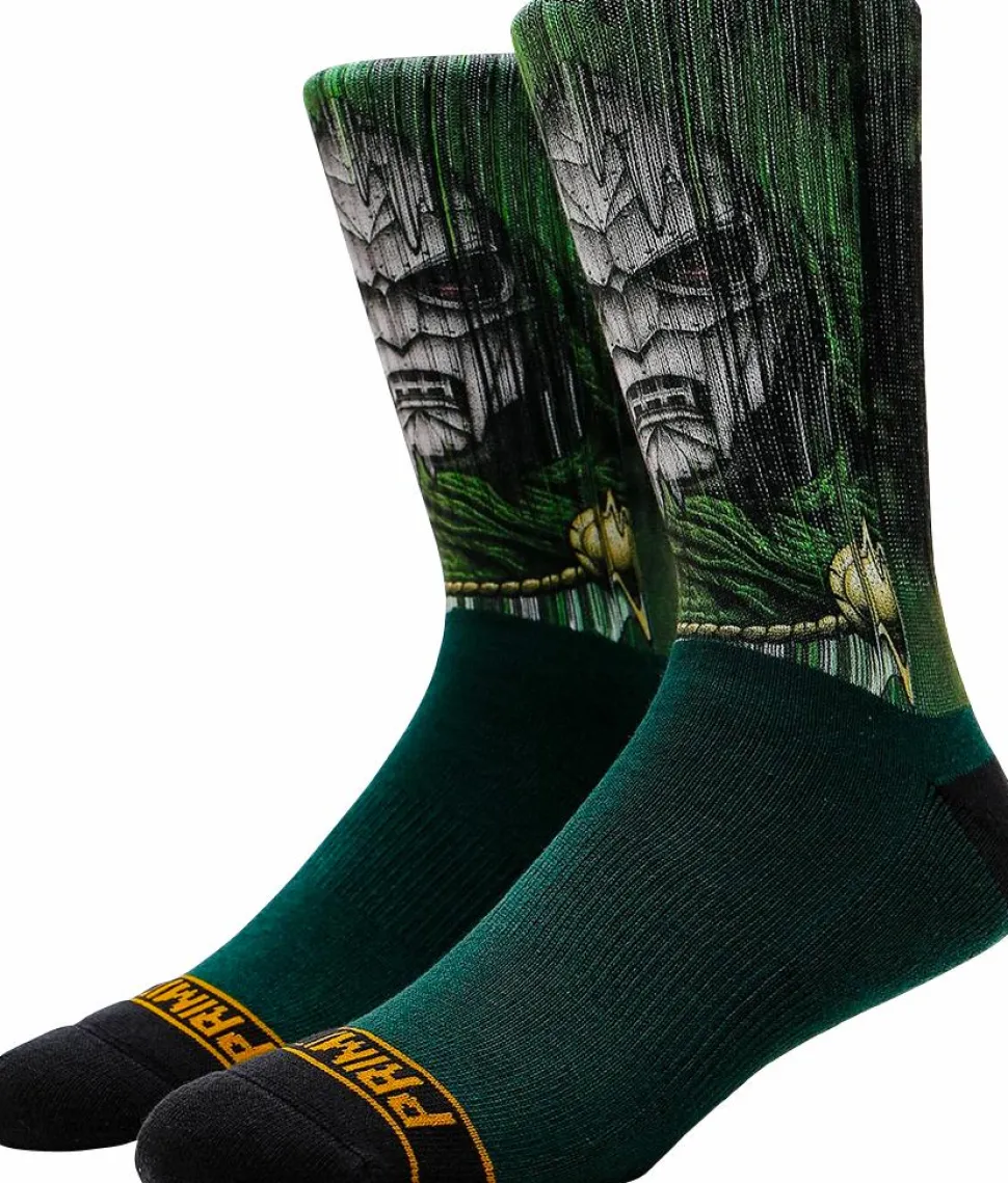 Marvel - Paul Jackson x Primitive Doctor Doom Green Crew Socks (One Size)