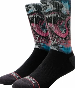 Marvel - Paul Jackson x Primitive Venom Black Crew Socks (One Size)