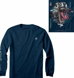 Marvel - Paul Jackson x Primitive Venom Harbor Blue Long Sleeve T-Shirt