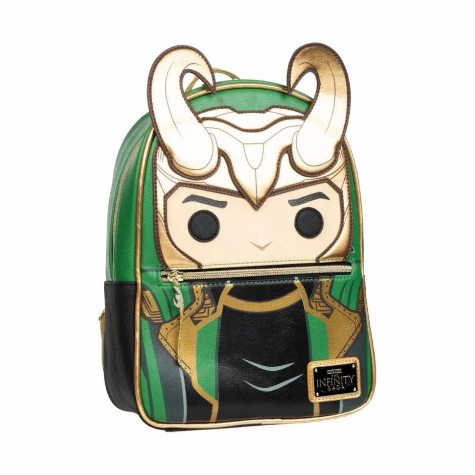 Marvel - Pop! Loki Cosplay 10" Faux Leather Mini Backpack