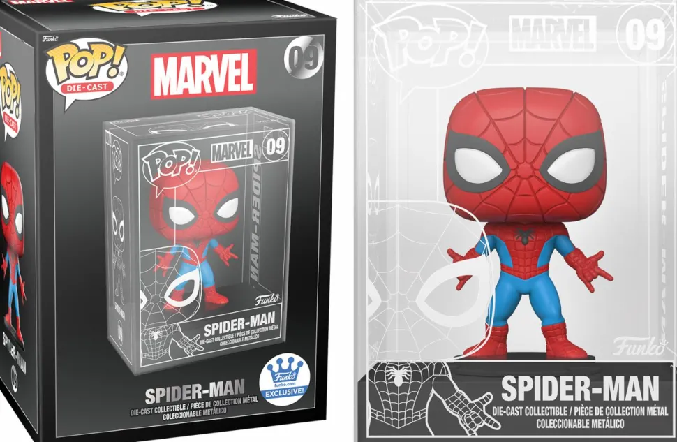 Marvel - Spider-Man, Black Panther & Thor Diecast Metal Pop! Vinyl Figure Bundle (Funko / Popcultcha Exclusive) (Set of 3)