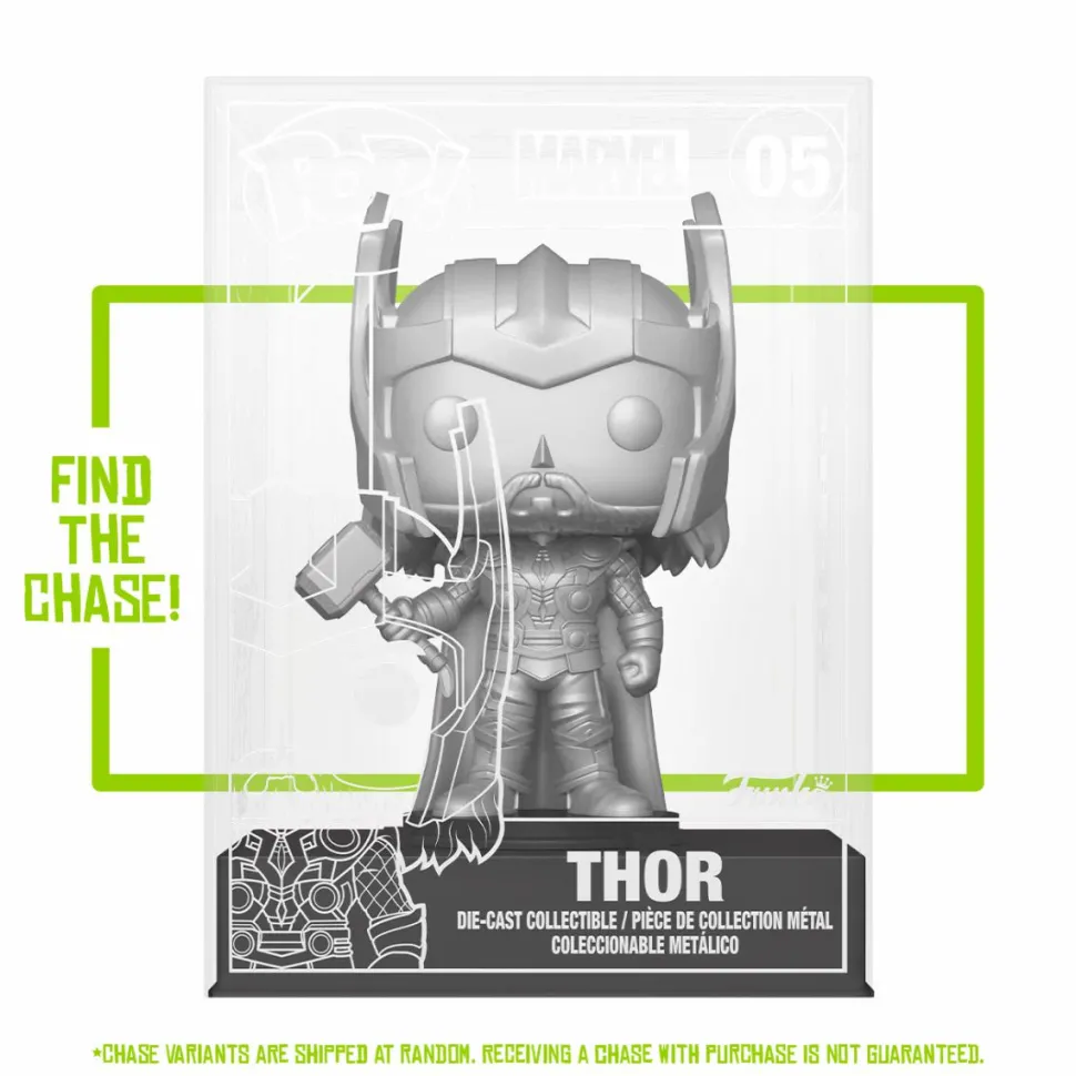 Marvel - Spider-Man, Black Panther & Thor Diecast Metal Pop! Vinyl Figure Bundle (Funko / Popcultcha Exclusive) (Set of 3)