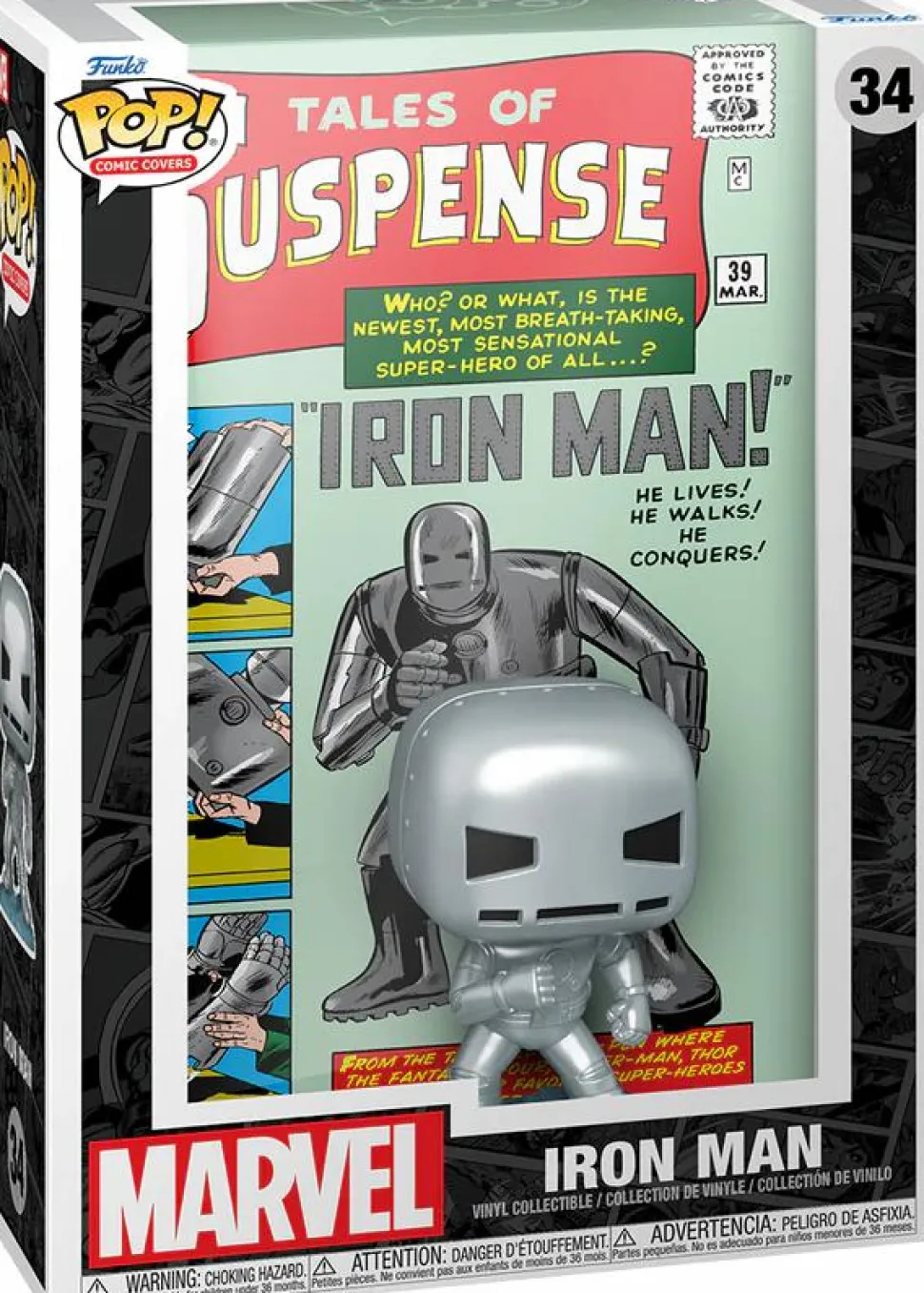 Marvel - Tales of Suspense #39 Iron Man Pop! Comic Covers Vinyl Figure