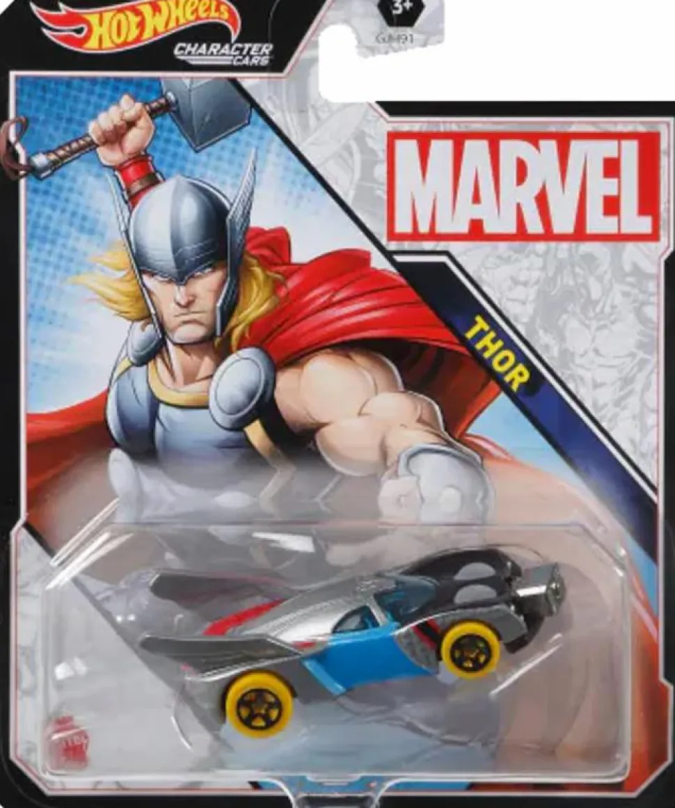 Marvel - Thor Hot Wheels Character Cars 1/64th Scale Die-Cast Vehicle
