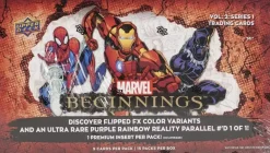 Marvel Comics - 2022 Marvel Beginnings Volume 2: Series 1 Hobby Trading Cards Box (Display of 15 Packs)