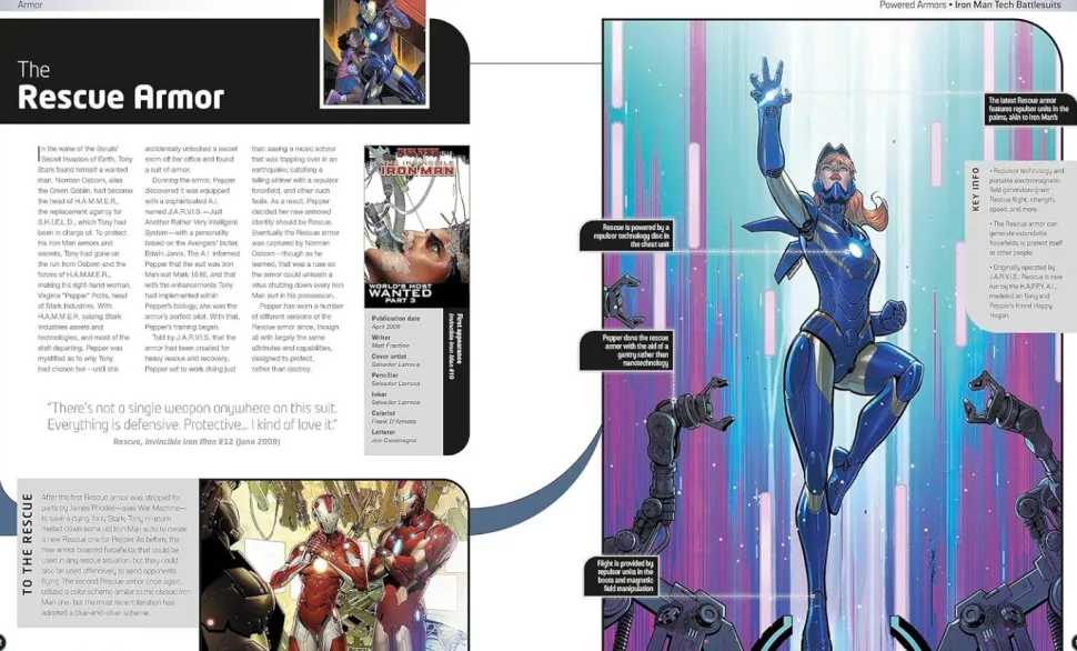 Marvel Comics - Arms & Armour: The Mightiest Weapons and Technology in the Marvel Universe Hardcover Book