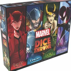 Marvel Dice Throne - Board Game 4-Hero Box Scarlet Witch Vs Thor Vs Loki Vs Spider-Man