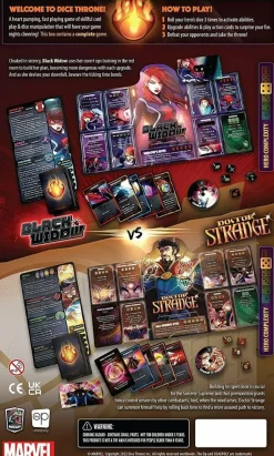 Marvel Dice Throne - Board Game 2-Hero Box Black Widow Vs Doctor Strange