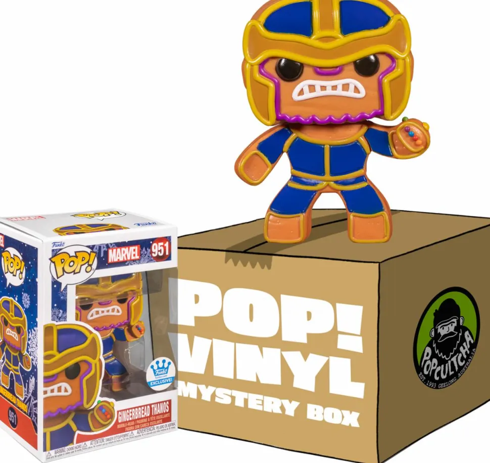 Marvel: Holiday - Thanos Gingerbread Man Mystery Box (includes Thanos & 3 Mystery Exclusive Pop! Vinyl Figures) (Funko / Popcultcha Exclusive)