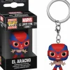 Marvel: Lucha Libre Edition - El Aracno Spider-Man Pocket Pop! Vinyl Keychain