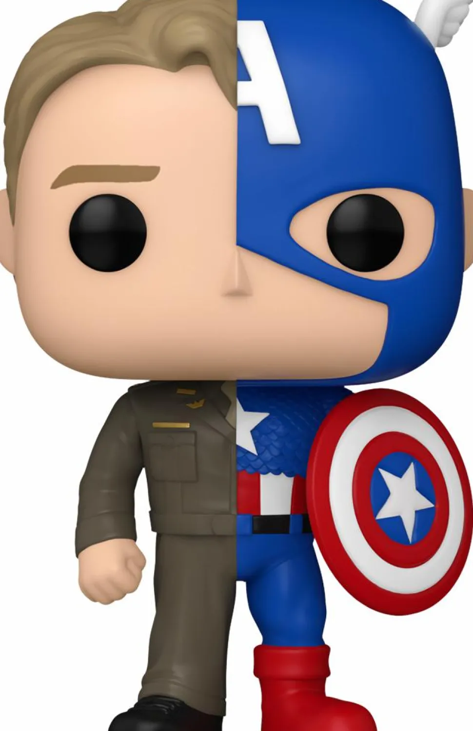 Marvel: Split - Steve Rogers/Captain America Pop! Vinyl Figure