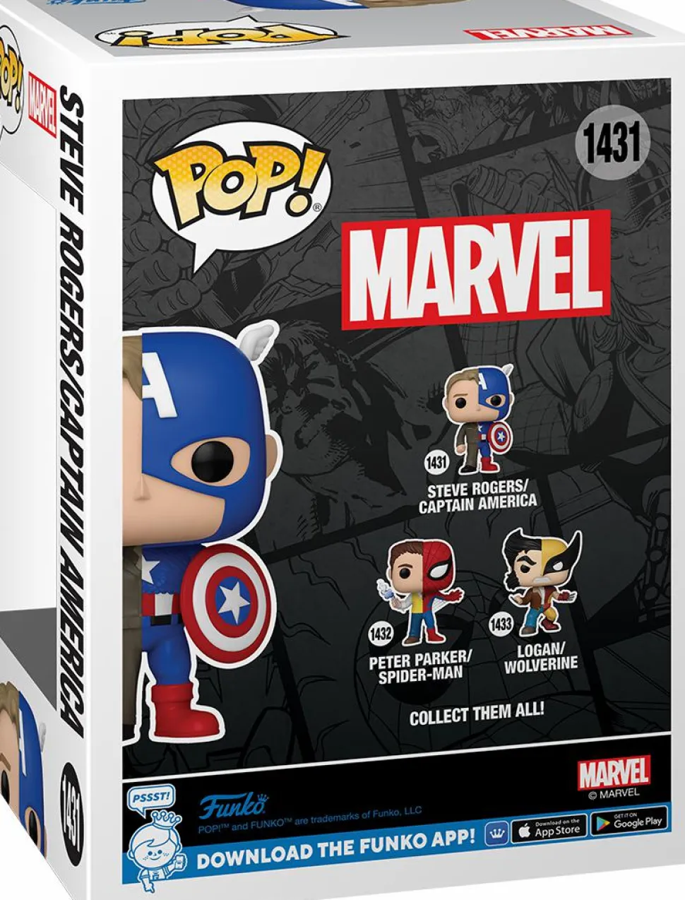 Marvel: Split - Steve Rogers/Captain America Pop! Vinyl Figure