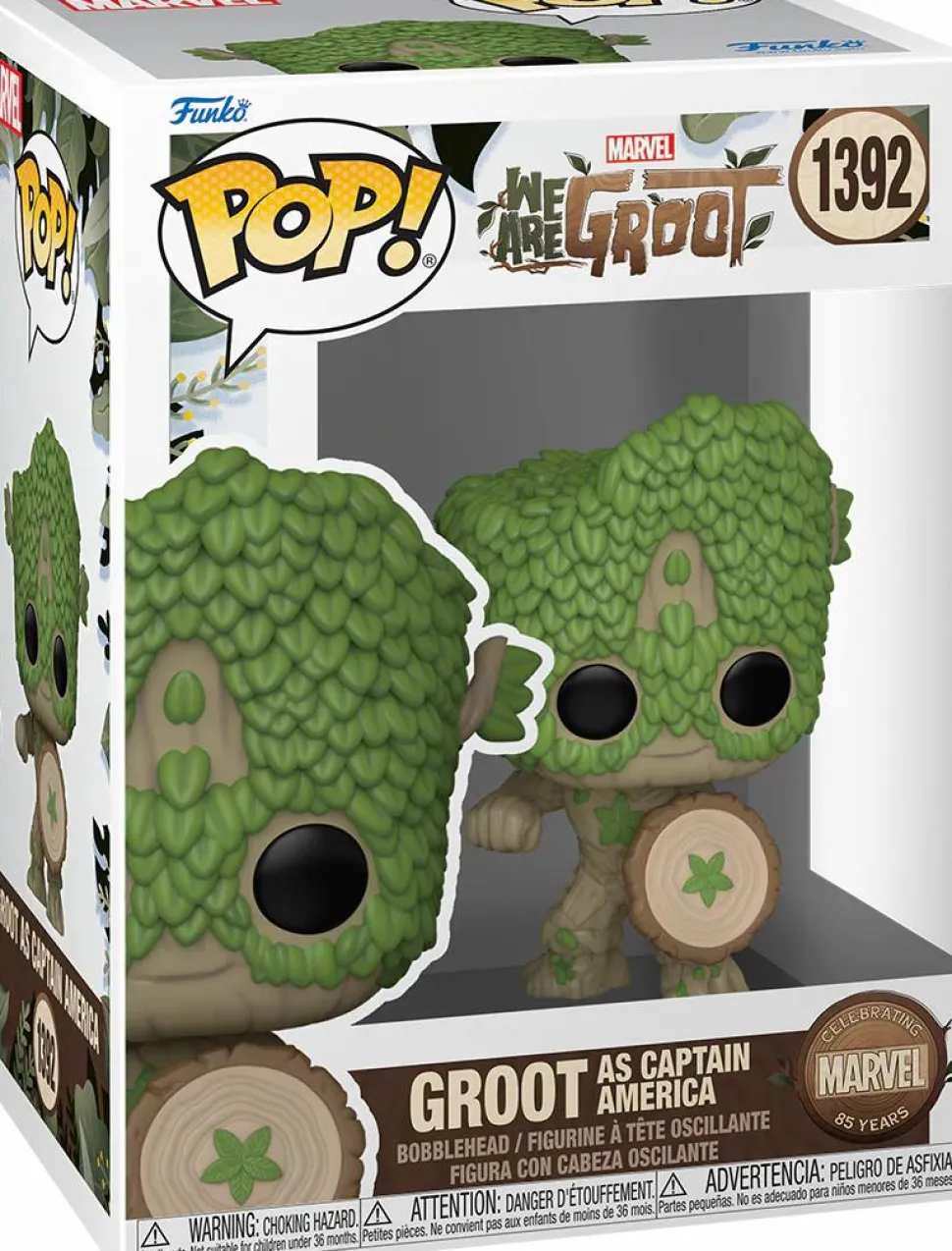 Marvel 85th Anniversary: We Are Groot - Groot as Captain America Pop! Vinyl Figure