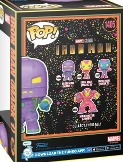 Marvel: The Infinity Saga - Iron Man (Mark 1) Blacklight Pop! Vinyl Figure