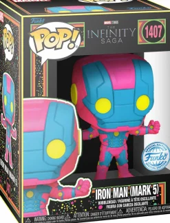 Marvel: The Infinity Saga - Iron Man (Mark 5) Blacklight Pop! Vinyl Figure