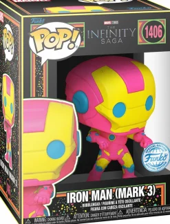 Marvel: The Infinity Saga - Iron Man (Mark 3) Blacklight Pop! Vinyl Figure