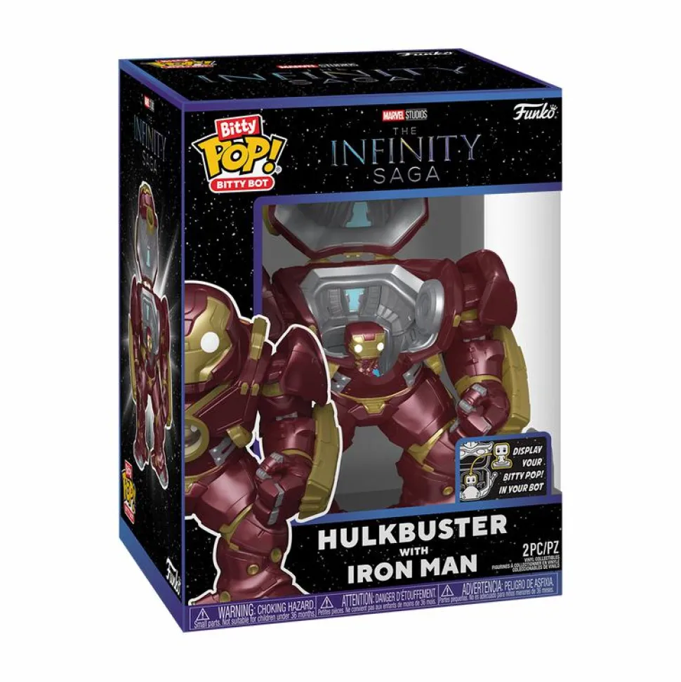 Marvel: The Infinity Saga - Hulkbuster with Iron Man Bitty Pop! Bot Vinyl Figure