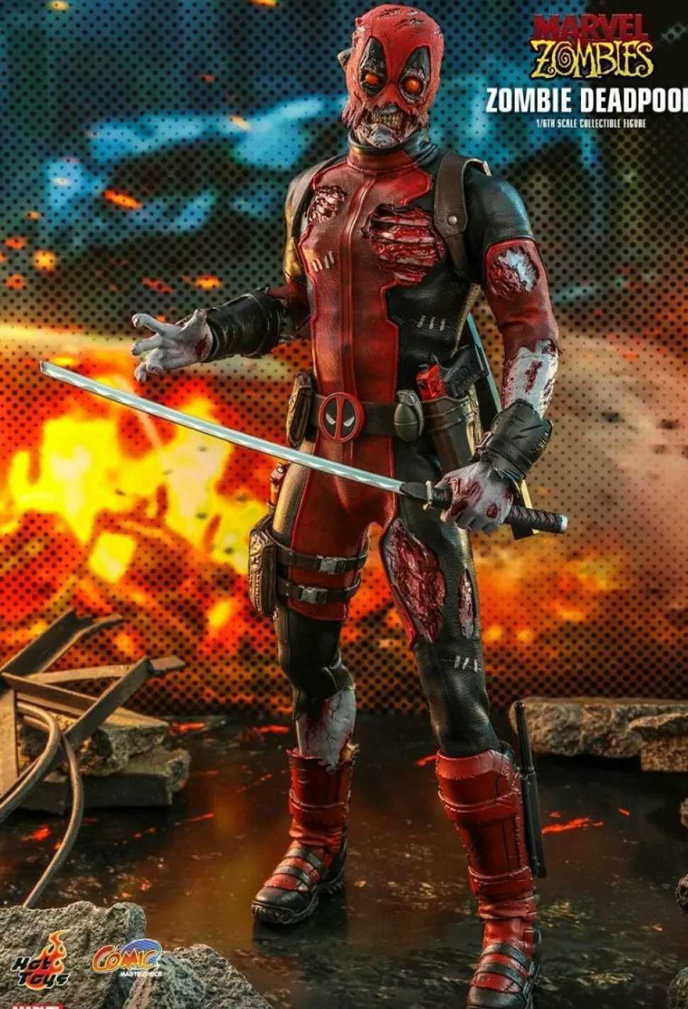 Marvel Zombies - Zombie Deadpool 1/6th Scale Hot Toys Action Figure