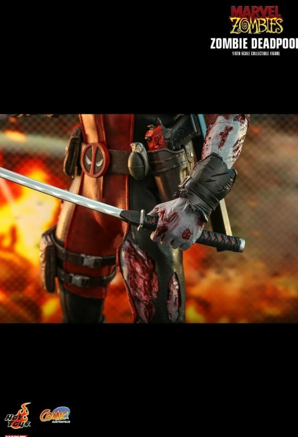 Marvel Zombies - Zombie Deadpool 1/6th Scale Hot Toys Action Figure