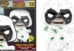 Marvel Zombies - Zombie Moon Knight Glow-in-the-Dark 4" Enamel Pop! Pin