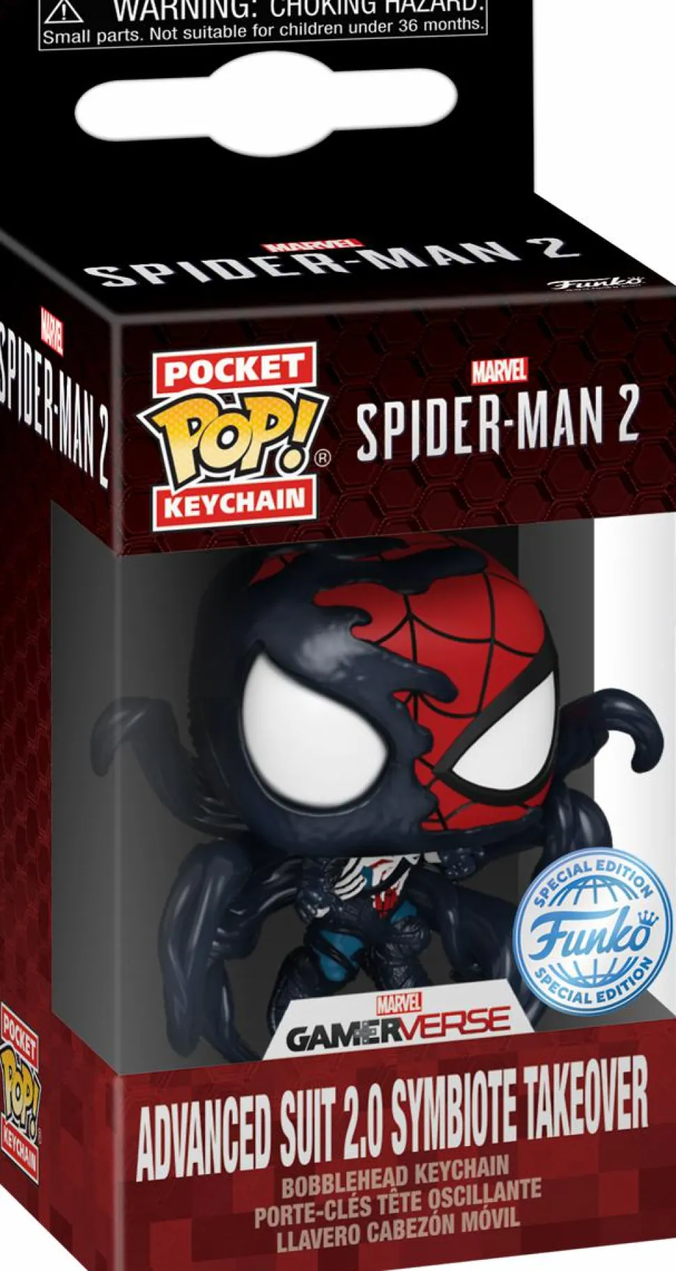 Marvel's Spider-Man 2 - Advanced Suit 2.0 Symbiote Takeover Pocket Pop! Keychain
