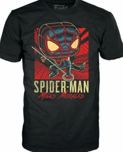 Marvel's Spider-Man: Miles Morales - Miles Morales Pop! Tees Unisex Black T-Shirt