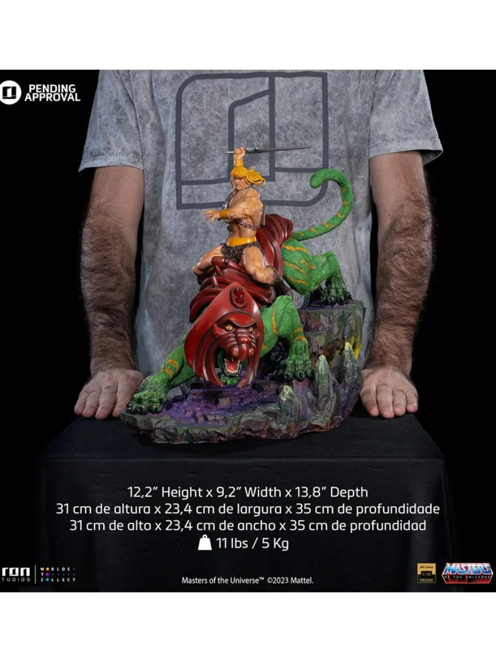 Masters of the Universe - He-Man & Battle-Cat Deluxe 1/10th Scale Statue